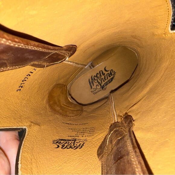 Brad Paisley Moonshine Spirit Mens Crazy Horse Leather Western Boots 9.5 D BBM85 main image 4